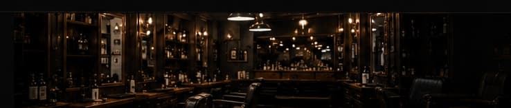 Warmer Barbershop-Innenraum