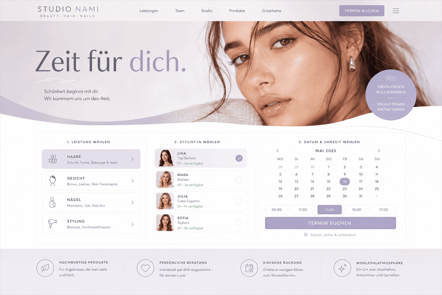 Designstudie Beauty und Kosmetik