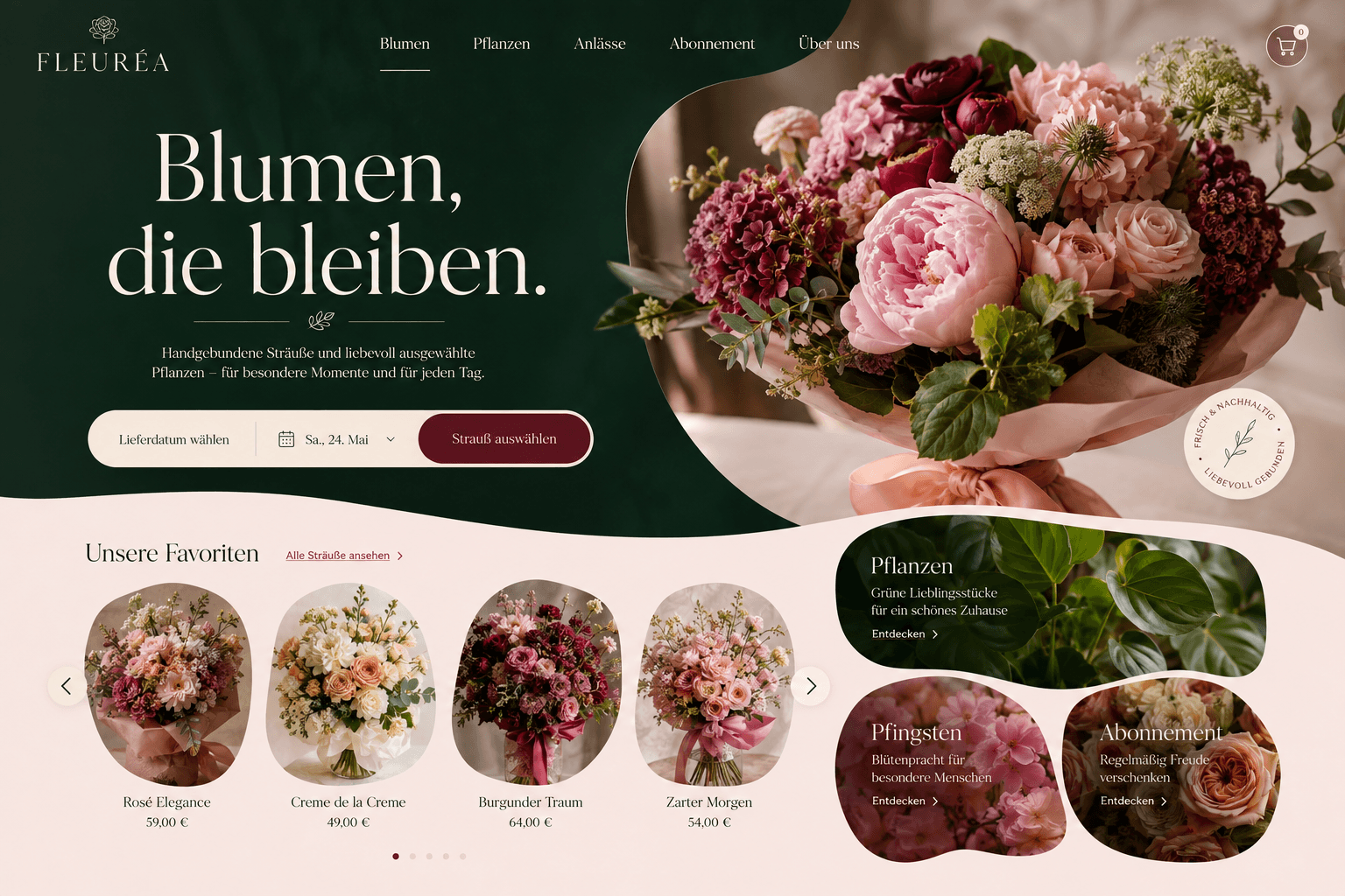 Designstudie Floristik Commerce