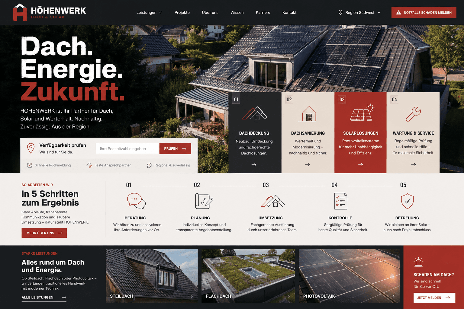 Designstudie: Dach & Solar