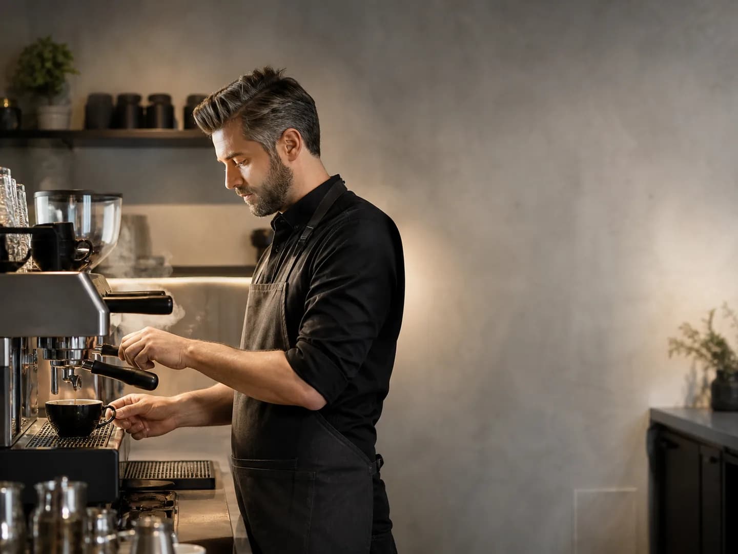 Illustrative Szene: Gastronomie & Café